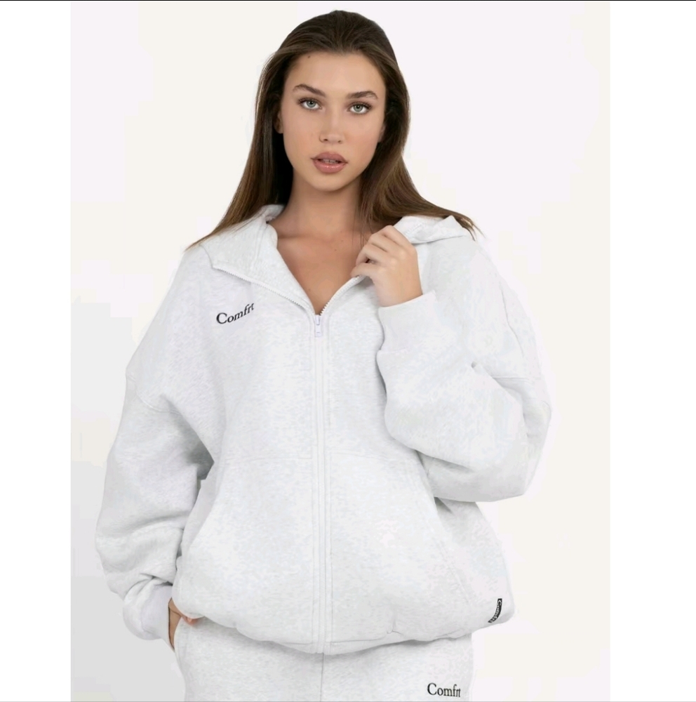 Comfrt Cloud Zip up hoodie, gray, size 2X